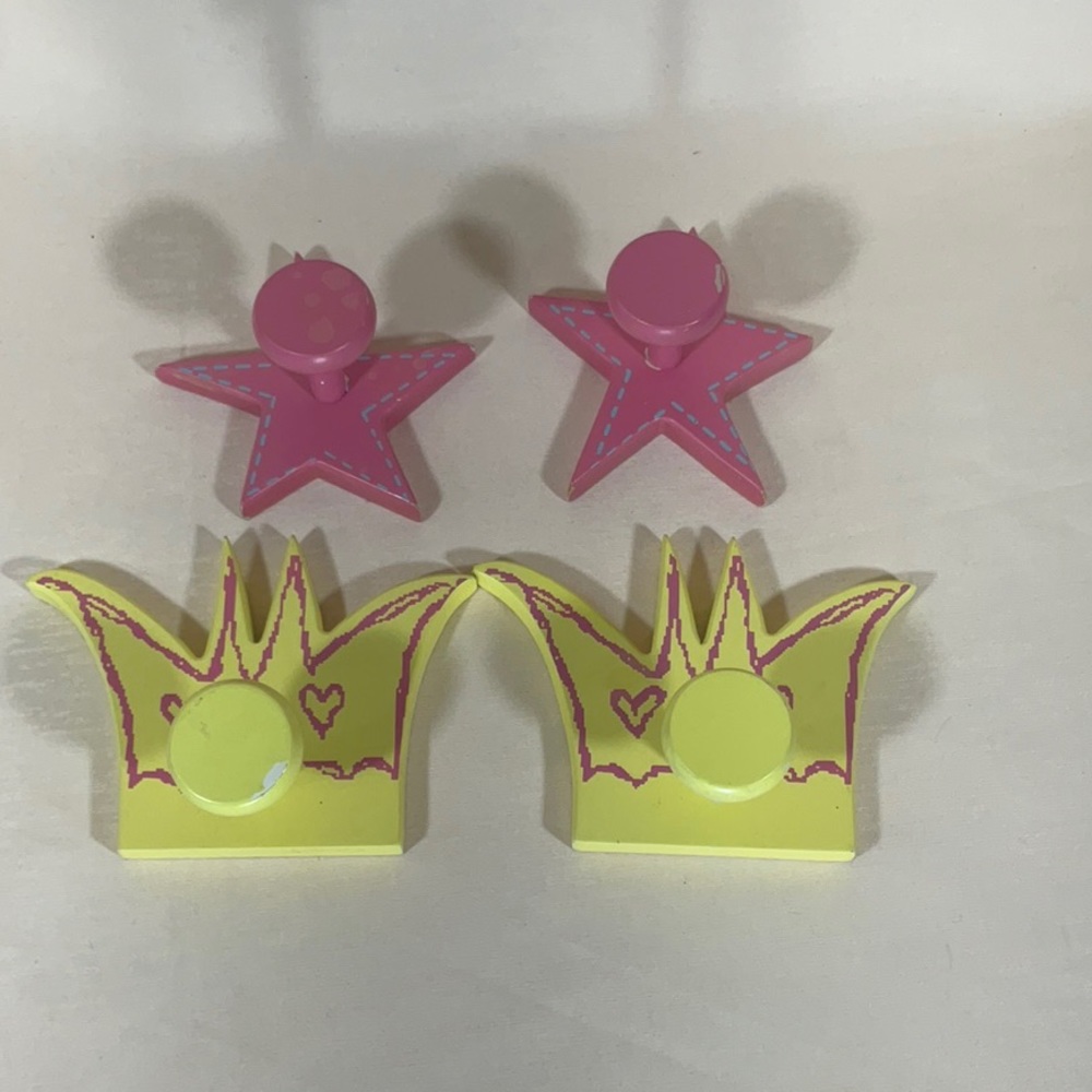 Vintage Girls Wall Hooks-Stars & Crowns